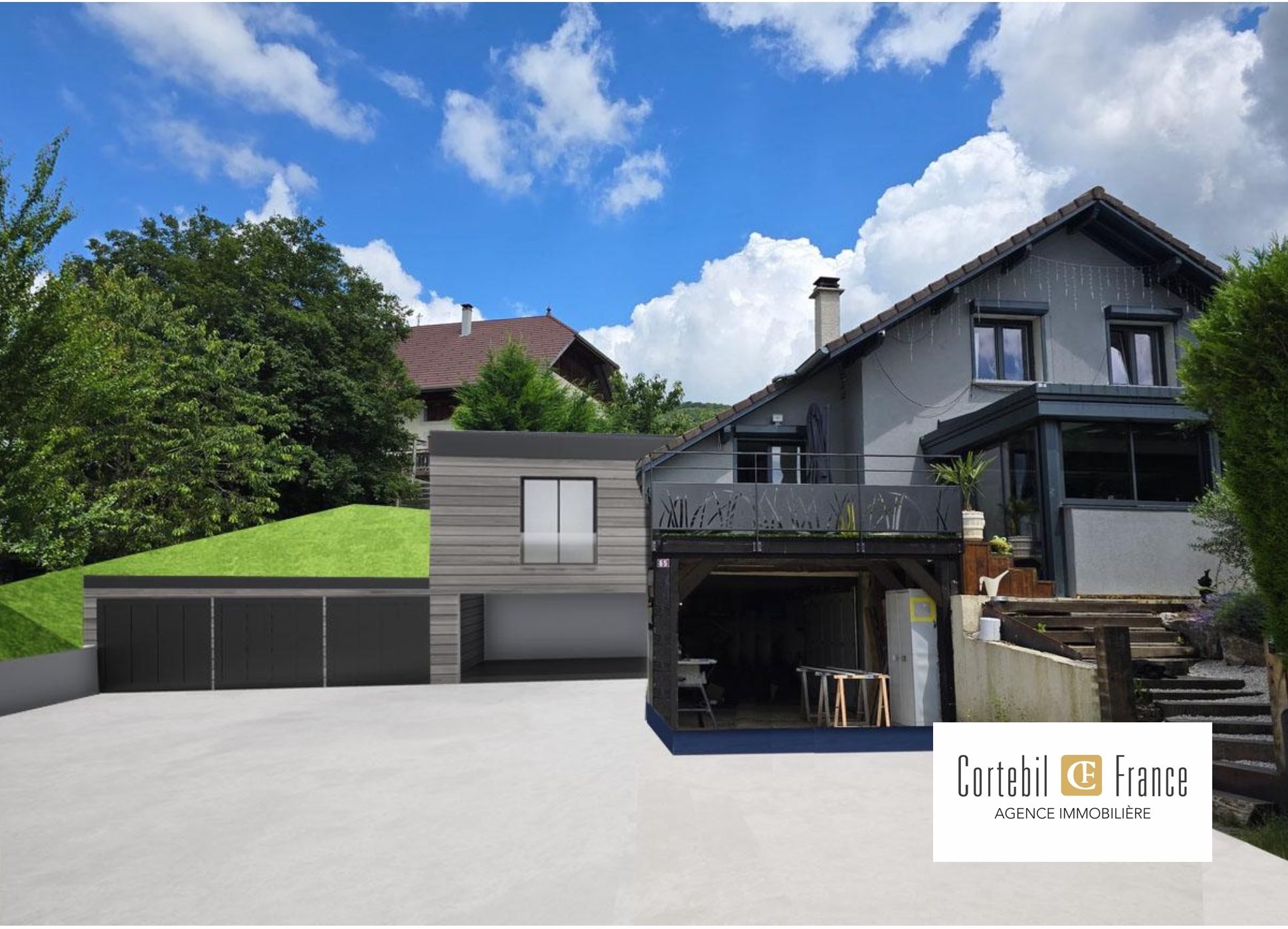 A Vendre A Copponex - Maison 5 Pièces 124 m2 Habitables